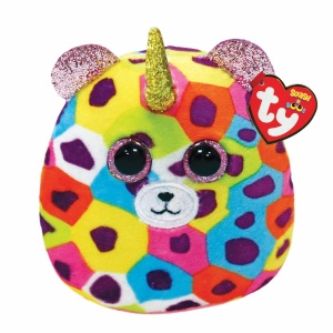 Perna moale TY Teeny Squish a Boo Leopard Giselle 8 cm Multi