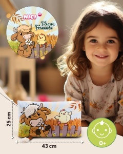 Perna NICI Kinder McMooray Eggwina 43x25cm Material Plus Alb - Img 2