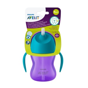 Philips AVENT SCF796/02 Pahar de paie, silicon, violet