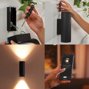Philips Hue Appear Lampa LED Exterior Negru 1180 lm 16 Milioane Culori - Img 2