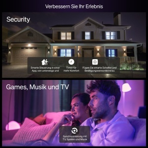 Philips Hue Essential Smart LED A60 E27 8W Lumina ajustabila si colorata 4 buc - Img 7
