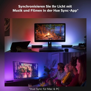 Philips Hue Play Lightbar Set 2 Bucati Negru Control prin Aplicatie sau Voce - Img 6