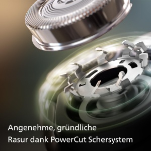 Philips Shaver Series 3000X - Aparat de ras electric umed si uscat pentru barbati in negru, cu tehnologie SkinProtect, aparat de tuns barba pliabil (model X3001/00) - Img 3