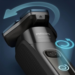Philips Shaver Series 7000 - Aparat de ras electric pentru barbati cu aparat de tuns pliabil, statie de curatare, 4 cartuse de curatare, statie de incarcare si geanta de calatorie (model S7783/63) - Img 5