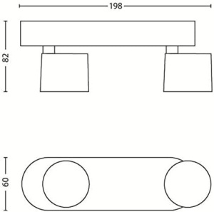 Philips Star Lampa de tavan/perete reglabil WarmGlow 11,5 W, 2700 K, lumina alba calda, alb, IP20, antireflexie - Img 3