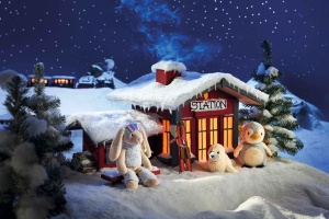 Pinguin de plus Steiff Lio 21 cm, gri deschis, jucarie de plus pentru copii - Img 4
