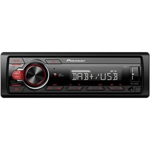 Pioneer MVH-130DAB radio auto 1-DIN cu RDS si DAB USB intrare AUX adancime redusa de instalare