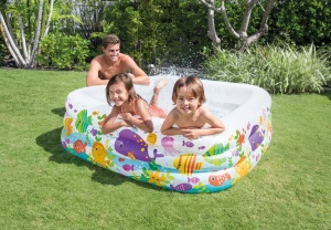 Piscina Gonflabila Intex 57471NP, 159x159x50 cm, Vinil Multicolor - Img 5