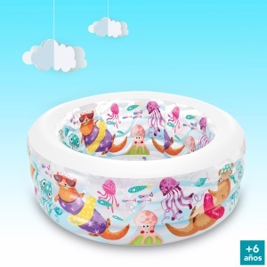 Piscina Gonflabila Intex 58480NP, 152 cm, Capacitate 360L, Multicolor - Img 4
