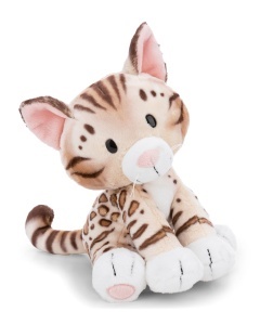 Pisica de Plus NICI Bengal 25cm - moale, culoare maro, cadou ideal pentru copii si adulti