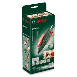 Pistol de lipit fierbinte fara fir Bosch GluePen (incarcator micro USB, 4x lipici Ultrapower, carton, 3,6 volti) - Img 7