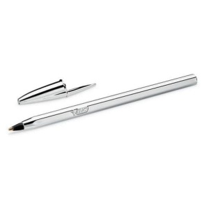 Pix BIC 207063 Cristal Silver Medium - Design simplu, material de calitate - Img 2