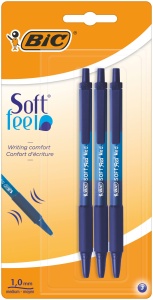 Pix BIC AA8 Soft Feel, 0,32 mm, albastru, 3 bucati