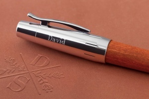Pix cu cerneala Faber-Castell e-motion, lemn, cromat, cu varf mediu - Img 4