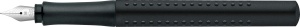 Pix cu cerneala Faber-Castell Grip 2011, negru, cu varf mediu - Img 4