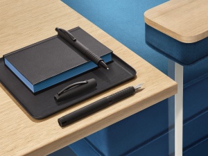 Pix Faber-Castell Essentio Aluminium Negru, Feder din Otel, Sistem Patrona - Img 7
