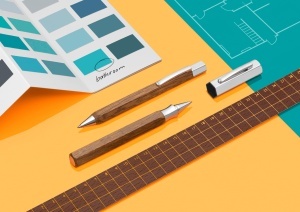 Pix Faber-Castell Ondoro 147518, 0,5 mm, culoare maro, cu carcasa din lemn rar - Img 3