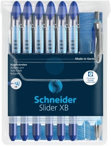 Pixuri Schneider Slider Basic XB, 6 bucati 1 Pix Rave XB, culoare albastra - Img 2