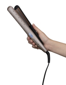 Plac de indreptat parul Remington Wet2Straight Pro (pentru aplicarea umeda si uscata - pentru uscarea si indreptarea parului, sistem exclusiv de ventilatie, senzor de umiditate, afisaj LCD, 140-230degC) Plac de indreptat parul S7970 - Img 6