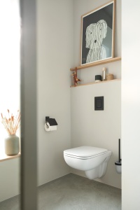 Placa de actionare GROHE Skate Cosmopolitan, phantom black, 130x172mm, economisire apa - Img 4