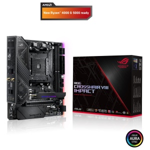Placa de baza ASUS ROG Crosshair VIII Impact, AMD AM4, 64GB RAM, PCIe 4.0 - Img 2