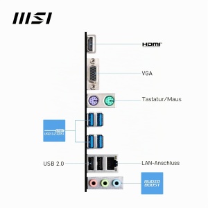 Placa de baza MSI PRO A620M-E Micro-ATX, suport AMD Ryzen 7000, DDR5 6400MHz, PCIe 4.0 - Img 6