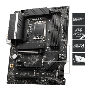 Placa de baza MSI PRO Z690-A WIFI ATX, accepta procesoare Intel de generatia a 12-a, LGA 1700, 14 Duet Rail 55A VRM, DDR5 Memory Boost 6400MHz/OC, 1 x PCIe 5.0 x16, 3 x M.2 Gen4 x4, 2.5G LAN, Wi-Fi 6E - Img 3