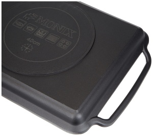 Placa de gratar MONIX Solid 40 cm, aluminiu, antiaderenta, pentru toate tipurile de plite - Img 3