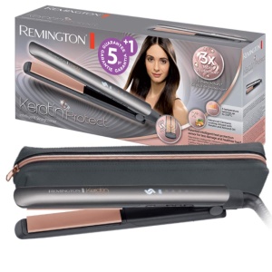 Placa de indreptat parul Remington S8598 Keratin Protect senzor de protectie termica temperatura reglabila