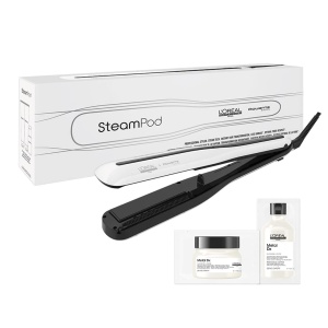 Placa de indreptat si ondulat LOreal Professionnel SteamPod 3.0, 3 niveluri de temperatura, tehnologie cu aburi