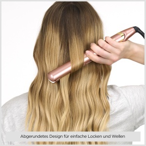 Placa de par BaByliss 2598PE, Keramikplatten, 235C, Roz Aurie - Img 4