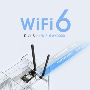 Placa de retea MERCUSYS MA80XE WiFi 6, AX3000Mbps, Bluetooth 5.3, Dual-Band - Img 3