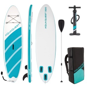 Placa de Stand-Up Paddle Intex Aqua Quest 320 cm, 150 kg, cu Pompa si Rucsac
