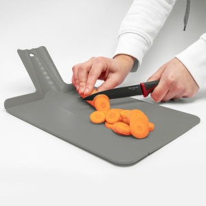 Placa de taiat Westmark Flexi 2 bucati, 37 x 21 cm, plastic, gri - Img 2