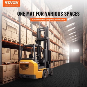 Placi pentru garaj VEVOR JQ-3050BK, 50 buc, 305x305x13.4 mm, rutschfest, negru - Img 2