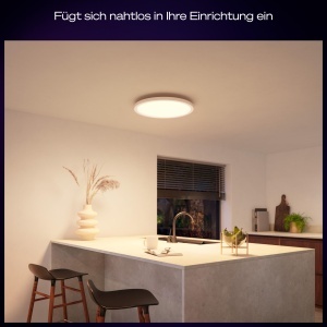 Plafoniera LED inteligenta Philips Hue Devote 30 cm lumina alba si colorata 2000 lm - Img 3
