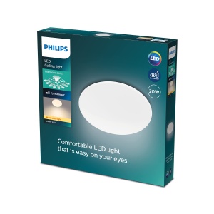 Plafoniera LED Philips Moire 17W 4000K AlbMetal Lumina rece
