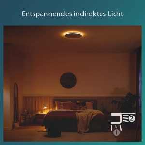 Plafoniera LED Philips Ozziet SceneSwitch Negru 36W - Img 7