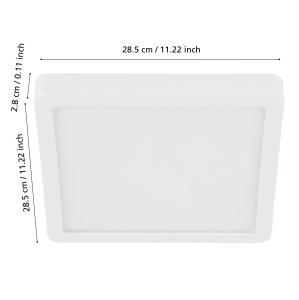 Plafoniera LED smart EGLO Fueva-Z, 19.5W, 2500 lm, alba, IP44 - Img 7