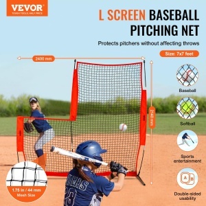 Plasa de protectie VEVOR SSPDYBQ002 pentru baseball si softball portabila cu structura stabila - Img 2