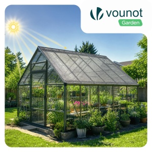 Plasa de umbrire VOUNOT 75 1.8x10m, HDPE, gri - Img 4