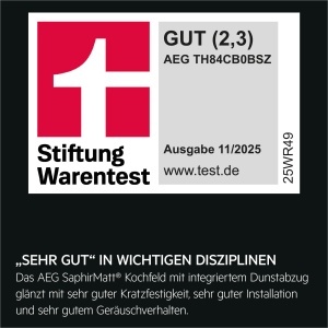 Plita cu inductie AEG TH84CB0BSZ, 80 cm, SaphirMatt, cu extractor integrat - Img 8