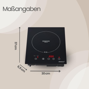 Plita cu inductie Steba IK 60 E, 28 x 28 cm, 2000 W, control tactil - Img 6