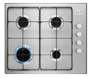 Plita incorporabila pe gaz Electrolux KGS6404SX, 4 arzatoare, inox, 8000 W