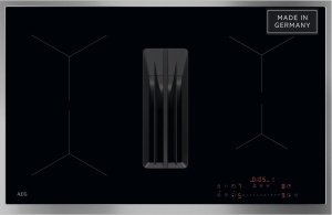 Plita inductie AEG TT84CA0FRB, 80 cm, cu extractor integrat, putere boost