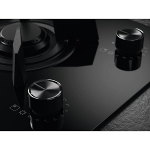 Plita mixta gaz si inductie AEG Serie 8000 HF704163NB, 60 cm, negru - Img 3
