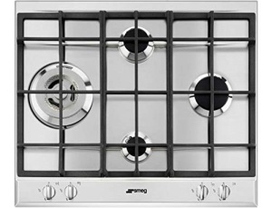 Plita pe gaz SMEG SELEZIONE P261XGH, inoxnegru, 4 arzatoare - Img 3