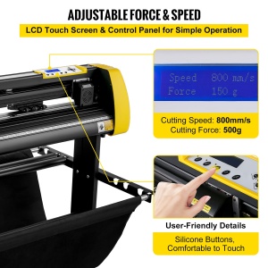 Plotter VEVOR KW-870 pentru vinil 870 mm camera automata LCD viteza ajustabila - Img 4