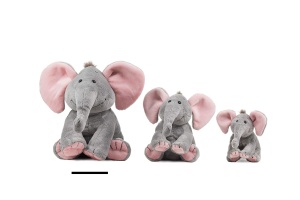 Plus Elefant BabySugar Schaffer 5193 - Culoare gri-roz, 30 cm, pentru bebelusi - Img 5