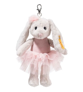 Plus Hoppie Steiff 16cm, Balerina cu Outfit Roz, Jucarie de Plus pentru Copii